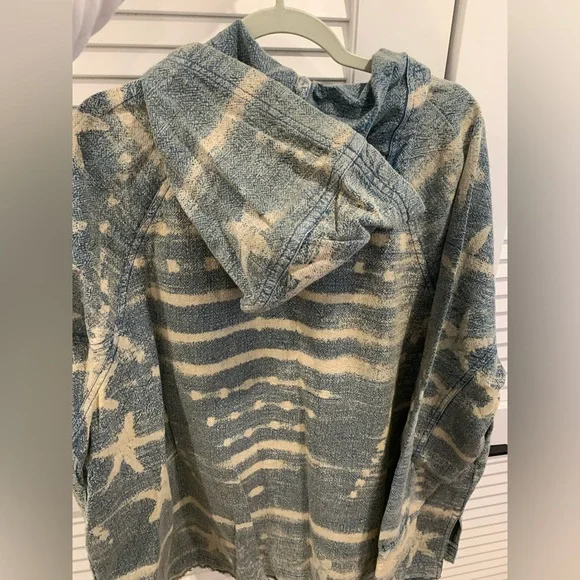 NWOT Free People All the Stars jacket oversized boho Medium novelty casual - Picture 9 of 9